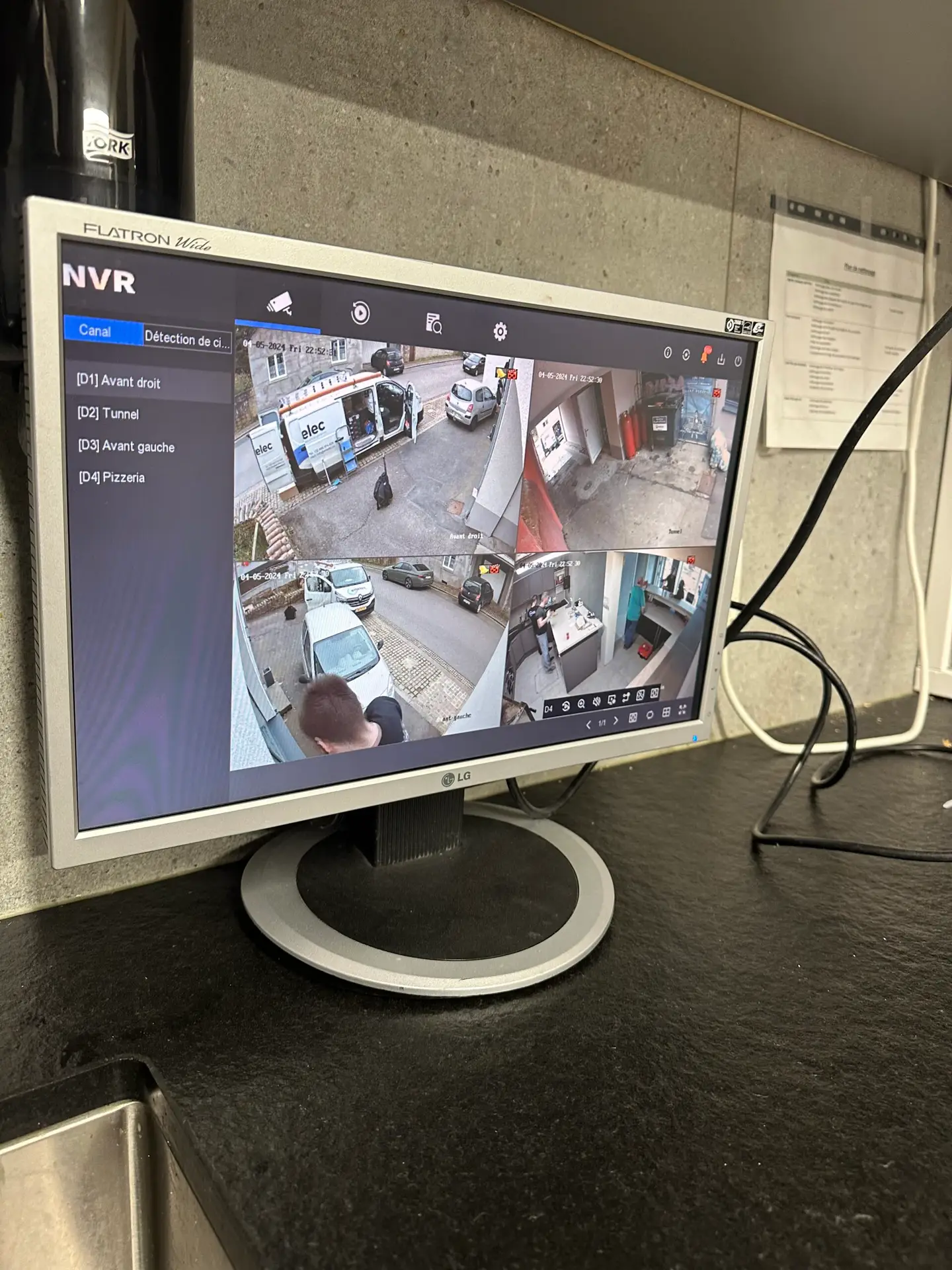 Écran de vidéo surveillance